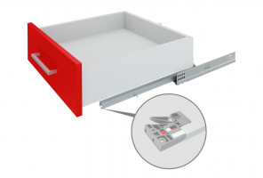 Направляющие скрыт. монт. В-Slide DB8782Zn/300 1D, частичного выдв. с доводчиком