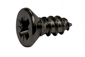 9340632 Саморез для алюм. рам, 3,5х9,5 мм, PZ, сталь, черный обсидиан