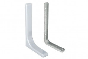 Полкодержатель декоративный L-180мм  (серый)   2 шт.   113010