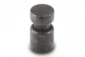 Ручка-кнопка D15мм железо черное WPO.785.000.00T2