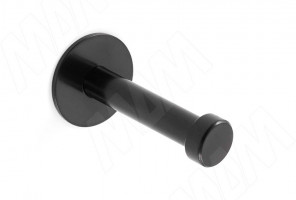 Крючок однорожковый L-52мм черный матовый  HK.20.BLM