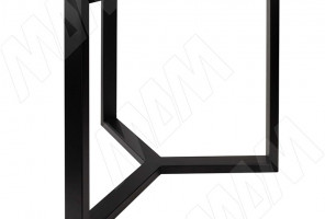 Подстолье Валонгу 802х802 Н730+10мм черный (RAL 9005, муар)