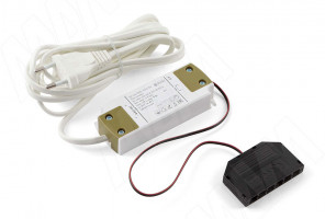 Блок питания с терминалом розеток 6шт. LED, с сет.проводом AC-230/DC-12V, IP31, 15W LSA-PS12V-IP31D-15W