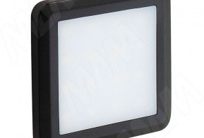 Светильник FLAT светод.квадратный, черный,12V, нейтральн.бел, 4000К, 1,5W FL12-QNO-BL-NW2