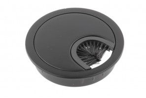 Заглушка кабель-канал метал-ая D-60мм черный мат. PM-LBFI60-20M