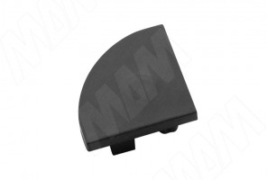 Заглушка торцевая для профиля СМ1/СМ2, черная, LSPA-CAP-CM1/2-BL