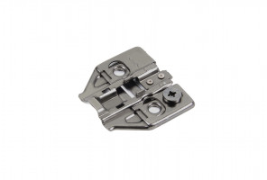 Монтажная планка H8010BN BASE S для петель EVO с эксцентриком, H=0мм, Черный никель   BOYARD