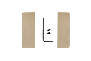 Заглушки закр. для горизонт. профиля GOLA BALANCE " C" Сатиновое золото   RZ050.04SG   БОЯРД