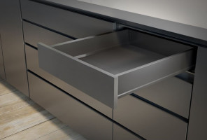 Ящик GTV Модерн Бокс PRO L-500, низкий H-84мм, Антрацит   PB-MBPRO-KPL500A