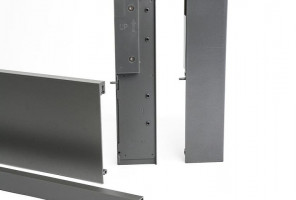 Передняя панель Н110 с рейлингом, L1200, антрацит, для ящика H-168 AXIS PRO   PB-AXISPRO-ZESWEW-C