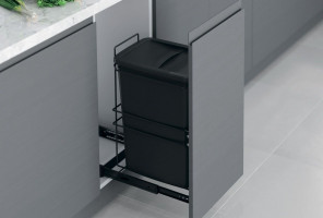 S-2591-A Мусорное ведро в базу 300 мм, Starax, 35 л, (263x475x525 мм), пластик