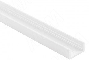 Профиль SМ1 накладной, белый матовый, под свет. ленту, 16х7,5мм,L-3000 LSP-SM1-ALU-3-WHM, (без рассеивателя)
