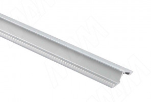 Профиль SМ5 накладной, серебро, под св. ленту, 23х11мм,L-3000 LSP-SM5-ALU-3000-AL, (без рассеивателя)