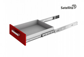 Направляющие шариковые с доводчиком SATELLITE 550мм DB4525Zn/550 полного выдв.  БОЯРД