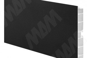 Цоколь пластиковый (высота 100, длина 4000 мм), черный 10.0422R 4M