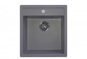 Мойка КВАДРАТ Темно-Серая 455*505*190мм.  GRANIT