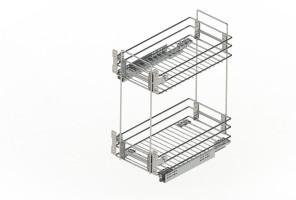 Cargo mini 400мм Квадро GTV + направл. GTV, бок.крепл., с крепл. к фасаду