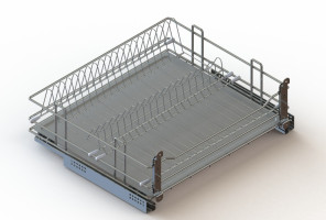 Cargo 900мм Посудосушитель выкатной GTV, хром