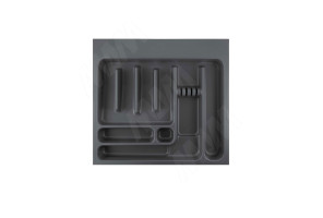Вкладыш  кухонный д/столовых приборов UPPO, для ящика с фасадом 600мм, серый базальт R160SC9740