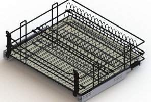 Cargo 700мм Посудосушитель выкатной GTV, черный