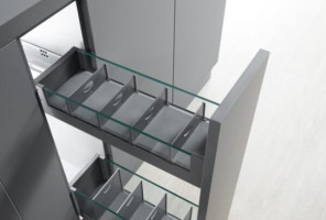 Cargo mini 200мм DTC PURE-PRO HQ, стекл. вставки, бок.крепл. Лев.+ Пр., серая (HQ450A200Z01,E30) 0021920