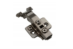 Петля GTV SILENTO PRO накладная для алюм.рамок без пружины H-0, без еврошурупа, черная CLIPON  ZP-SLCARALU09-3DBEO-20