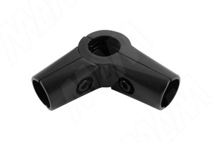 Соединитель перпендикулярный 3-х труб, поворотный, черный к/т 203.BL 03