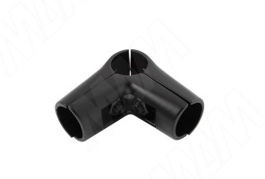 Соединитель угловой 3-х труб, черный  221.BL 03