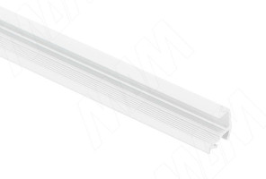 Профиль FМ10 врезной угловой узкий, для ленты с основ. 5мм. белый мат,15х8,5мм L-3000 LSP-FM10-ALU-3000-WHM  (без рассеивателя)