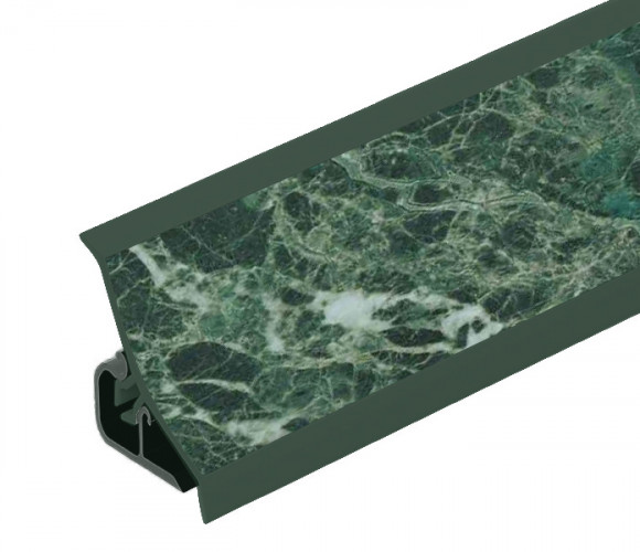 Thermoplast 120 - Плинтус - 27          Мрамор зеленый 18*18*3000 (MRK 120-1215)