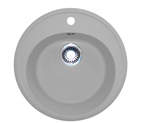 Мойка круглая светло-серый     D=510мм, глубина 200мм   GRANIT