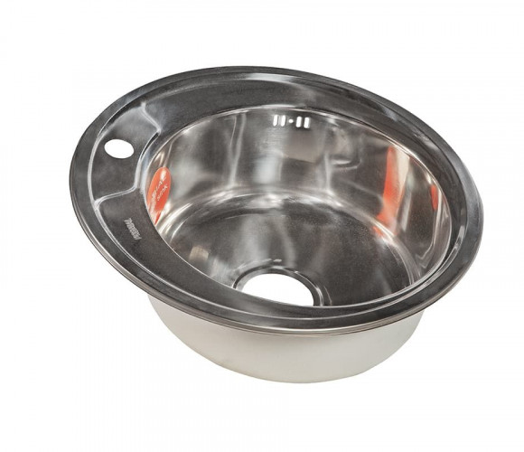 Мойка Круглая D490, Premial PL 4949, (490*390*180мм, толщ.0,6мм), Глянец