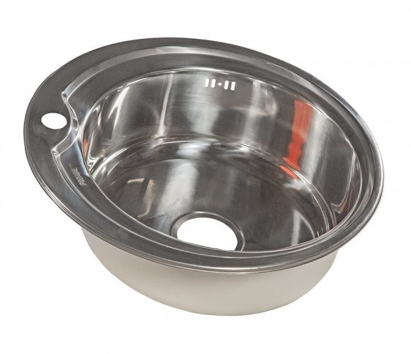 Мойка Круглая D510, Premial PL 5151, (510*410*180мм, толщ.0,8мм), Глянец