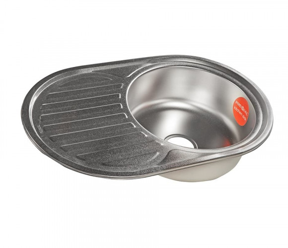 Мойка Овал Premial PL 7750-E (770х500*180мм, толщ.0,8мм) Матовая