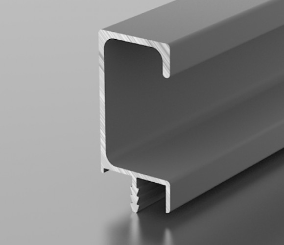 Профиль AL  Р 1-03  ( ручка )  Серебро