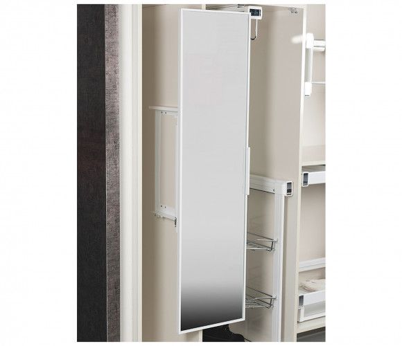 Поворотный механизм для зеркала, 160мм (120х340х1300) S-6612-G серое