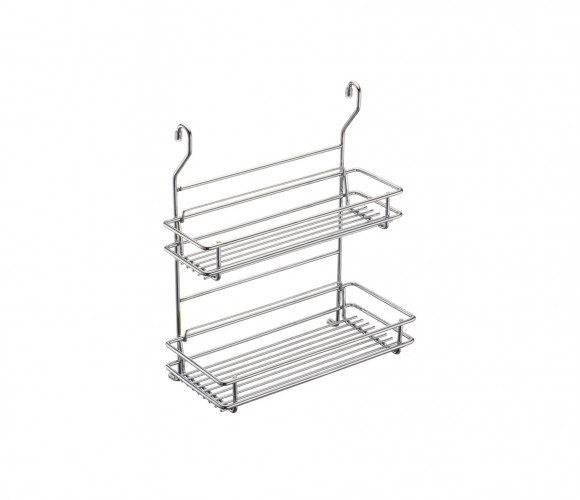 Навеска Полка двухъярусная разборная (325х169х390мм) хром, МХ-412