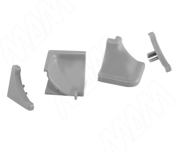 Аксессуары для вогнутого плинтуса (серый)