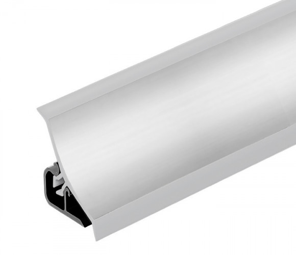 Плинтус 120 вогнутый серебро матовое 18х18х3,0м (MRK120-820)