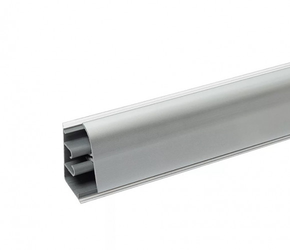 Плинтус AP740/850 Серебро матовое 37х24х3000 (АР740-820)