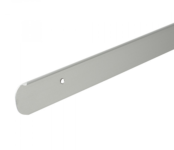 Планка AL-28 R-9мм торцевая универсальная  Серебро Крокос