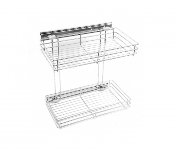 Cargo mini 300мм KR10/1/1/300 без доводчика, боковое крепление ХРОМ БОЯРД