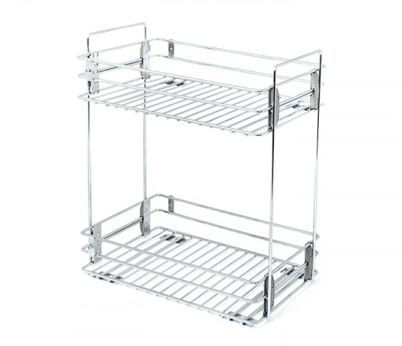 Cargo mini 450мм Квадро 45 + направл. Хеттих, бок.крепл., с крепл. к фасаду