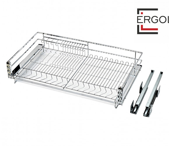 Cargo 800мм Посудосушитель CARMA KRS05/1/3/800 с довод. и крепл. к фас.  ХРОМ БОЯРД