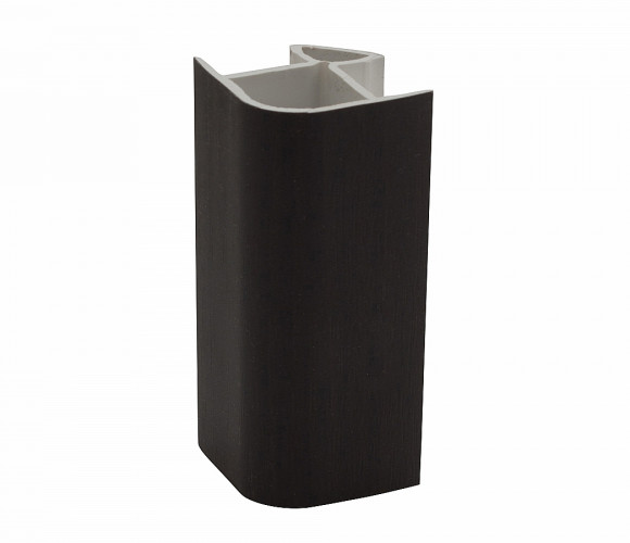 Угол цоколя универсальный 135гр. Черный, H=100мм