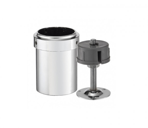 Крепление верхнее для трубы d=50мм + заглушка  хром STK103