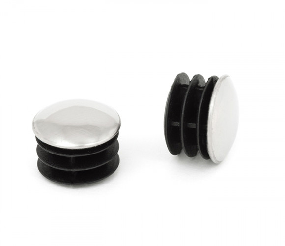 Заглушка к трубе D25 мм,  R-17.  Хром 160112