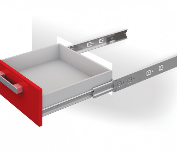 Направляющие шариковые с доводчиком БОЯРД,  DB4512Zn/450 полного выдв.