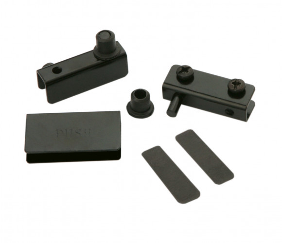 Петли для стекл.двери без сверл. HG001/Bl, Черный