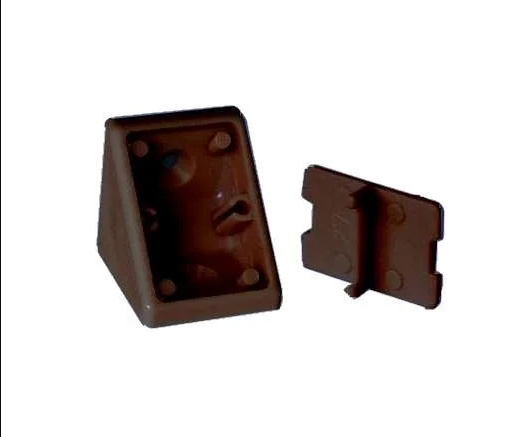 Уголок+крышка монтажный, коричневый №7